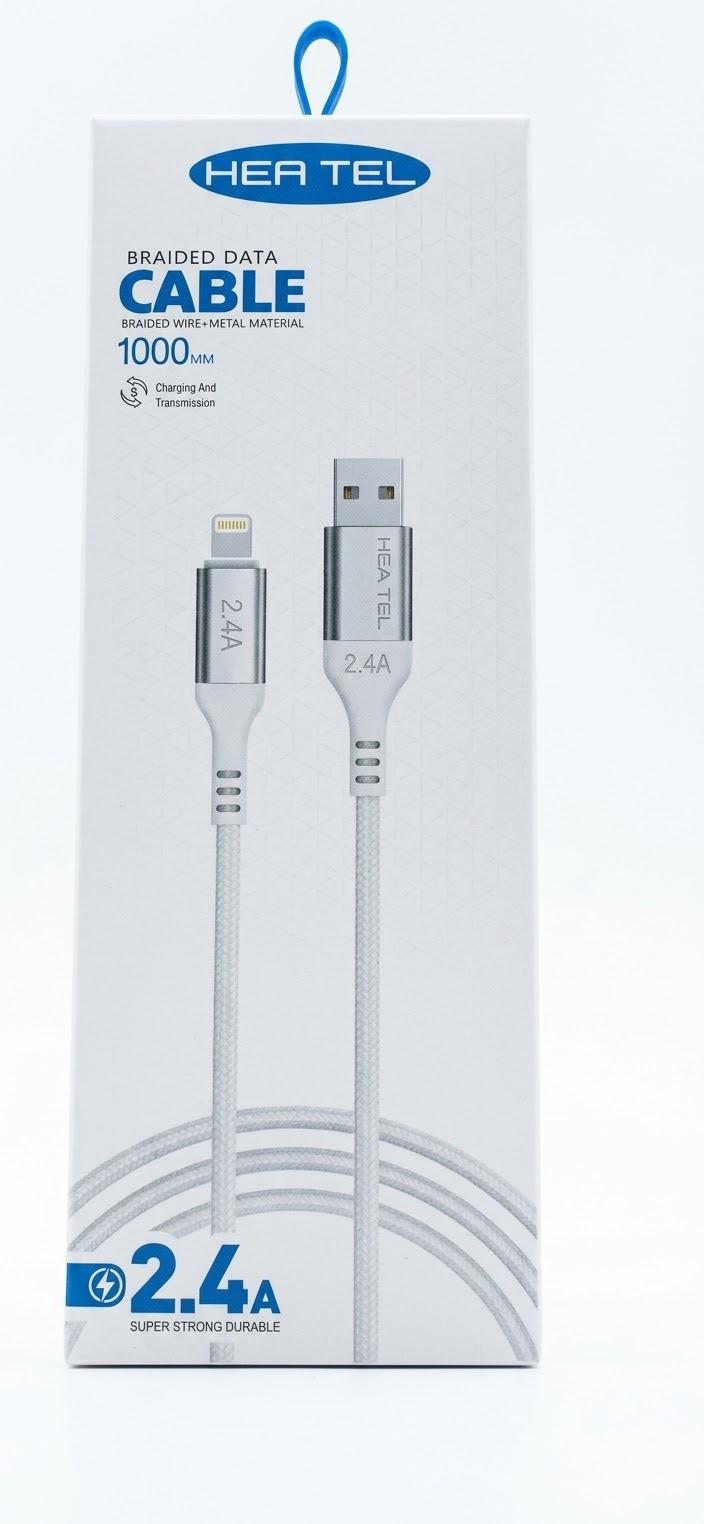 CABLE USB-LIGHTING BLANCO 2.4A BW16